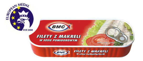 Medal Europejski 2008 Mackerel fillets in tomato sauce