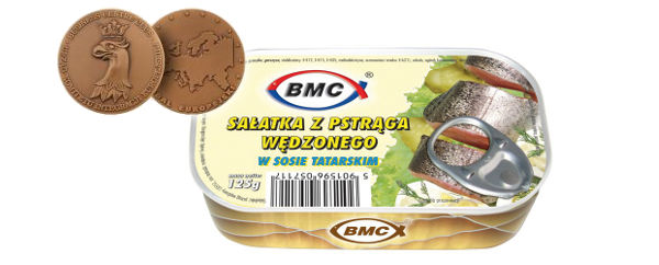 European Medal 2011 - Smoked trout salad in tatar sauce